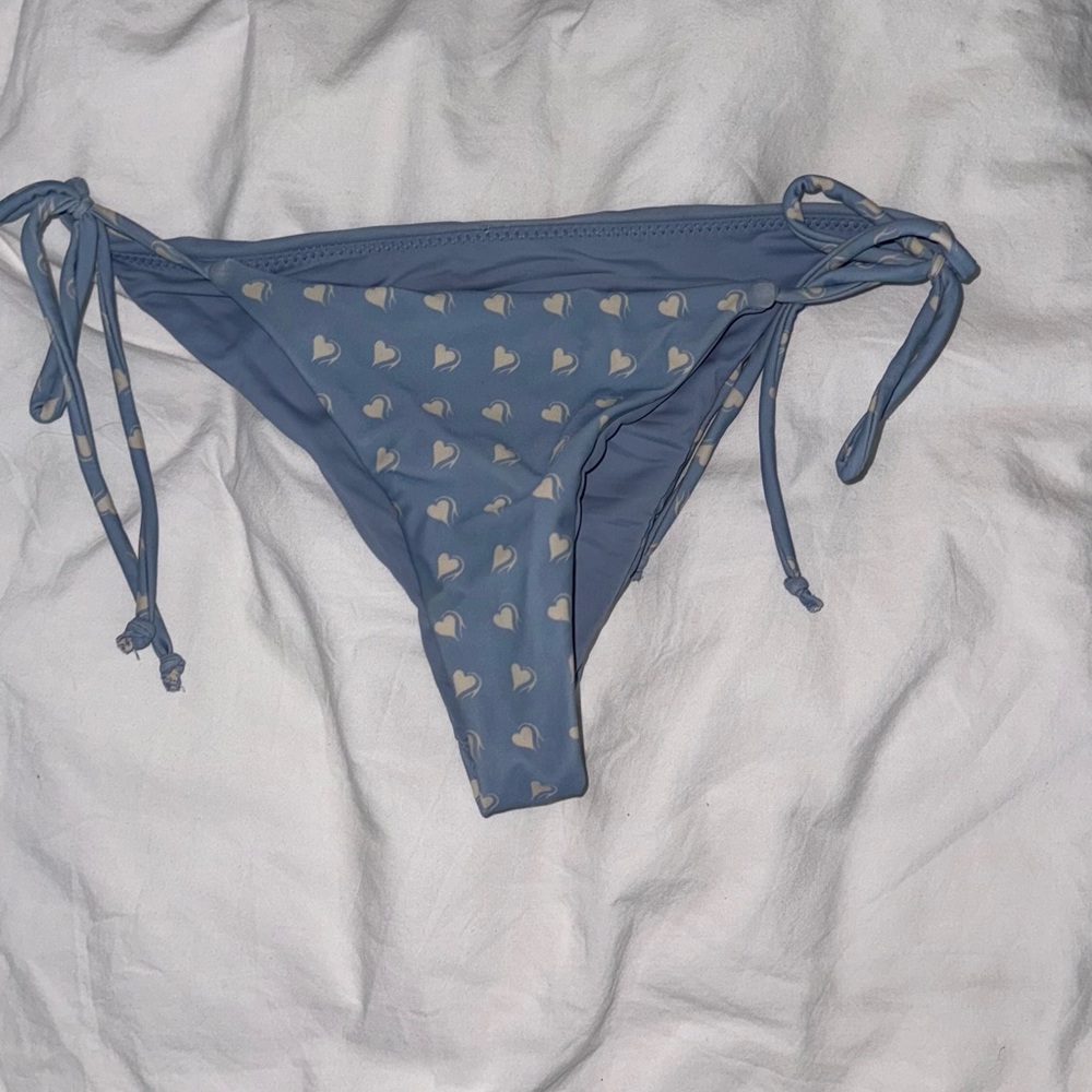 For Love & Lemons blue heart bikini bottom